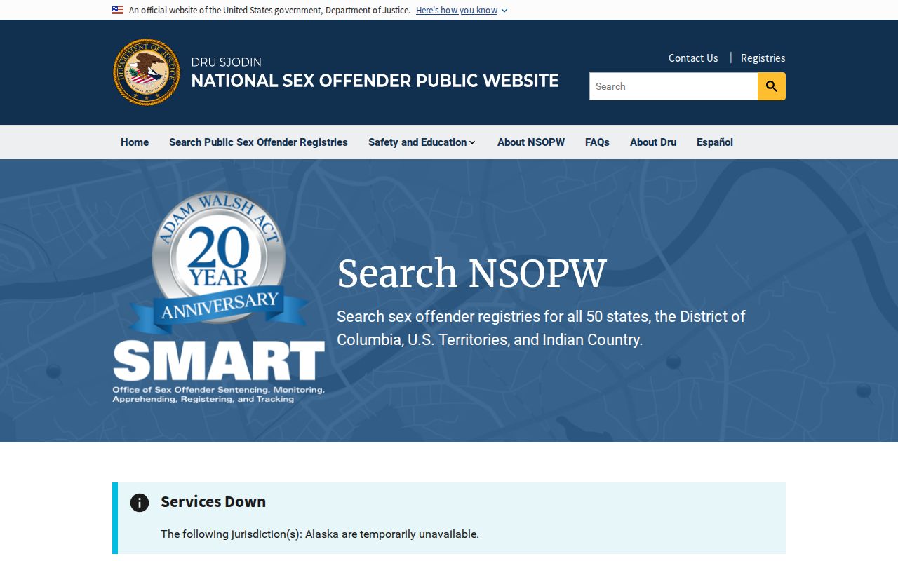 Scott County sex offender lookup through the national NSOPW search